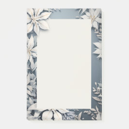 Witte winterbloemen post-it® notes