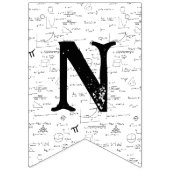 Witte wiskundige formules afstuderen gefeliciteerd vlaggetjes (Derde vlag)