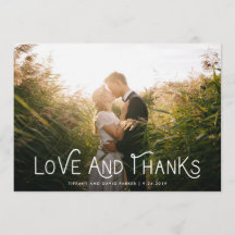 Witte Wispelturige Typografie | Bedank Foto