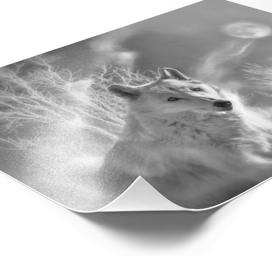 WITTE WIT BOEST FOTO AFDRUK (Hoek)