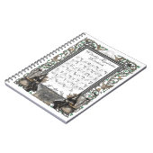 Witte witches voor alfabet notebook notitieboek (Linkerzijde)