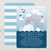 Witte witte walvisparen brengen een Kaart van het (Voorkant / Achterkant)