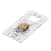 WITTE WITTE WITTE WIELKAART CREDITKAART FLESSENOPENER (Voorkant Gekanteld)