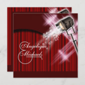 witte witte witte witte Hollywood bruiloft Kaart (Voorkant / Achterkant)