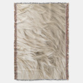 Witte wol pluizige textuur achtergrond deken (Voorkant Verticaal)