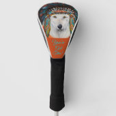 Witte Wolf Golfheadcover (Voorkant)