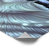 Witte wolf in de sneeuw poster (Hoek)