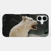 Witte Wolf iPhone Hoesje (Achterkant horizontaal)