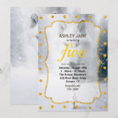 Witte wolf kaart (Voorkant / Achterkant)