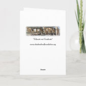 Witte Wolf Kerst Kaart (Achterkant)