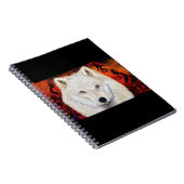 Witte Wolf Kokopelli Notitieboek (Rechterzijde)