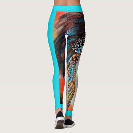 Witte Wolf Leggings (Achterkant)