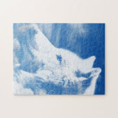 Witte Wolf Legpuzzel (Horizontaal)