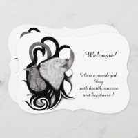 Witte wolf met Raven, Jouw tekst toevoegen