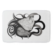 Witte Wolf met stamkunst van Raven Badmat (Voorkant)