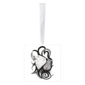 Witte Wolf met stamkunst van Raven Decoratie (Rechts)