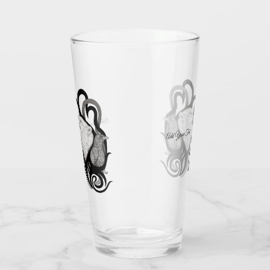 Witte Wolf met stamkunst van Raven Glas (Rechts)