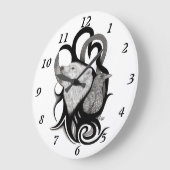 Witte Wolf met stamkunst van Raven Grote Klok (Hoek)