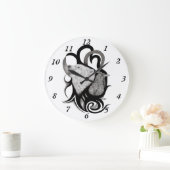 Witte Wolf met stamkunst van Raven Grote Klok (Huis)