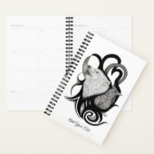 Witte Wolf met stamkunst van Raven Planner (Display)