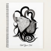 Witte Wolf met stamkunst van Raven Planner (Voorkant)