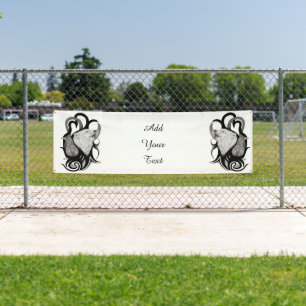 Witte Wolf met stamkunst van Raven Spandoek