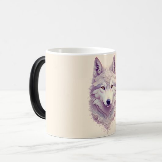 Witte Wolf - Mok (Voorkant links)