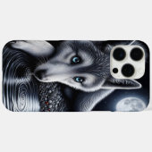 Witte wolf onder maanlicht Case-Mate iPhone case (Achterkant (horizontaal))