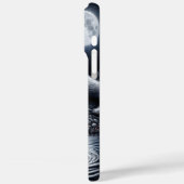 Witte wolf onder maanlicht Case-Mate iPhone case (Achterkant / Links)