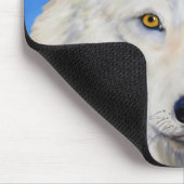 Witte Wolf Portret Muismat (Hoek)