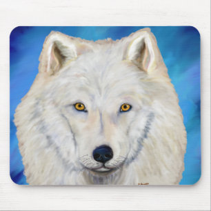 Witte Wolf Portret Muismat