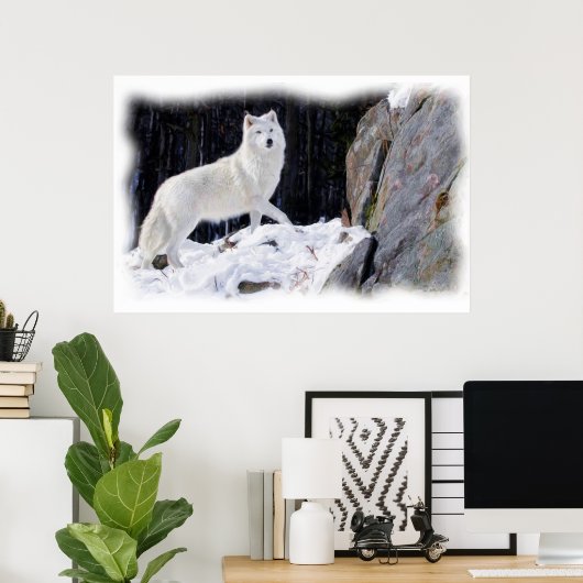 WITTE WOLF POSTER (Thuiskantoor)