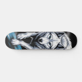 Witte wolf Skateboard (Horizontaal)