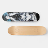Witte wolf Skateboard (Horizontaal)