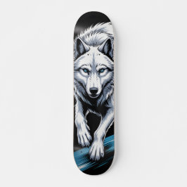Witte wolf Skateboard
