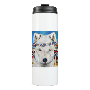 Witte Wolf Thermosbeker