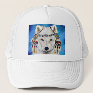 Witte Wolf Trucker Pet