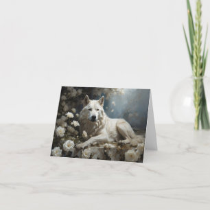 Witte Wolf voor jou Bedankkaart
