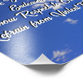 Witte Wolken Blauwe Hemel Foto Foto Afdruk (Hoek)