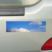 Witte wolken en blauwe hemel bumpersticker (Op auto)