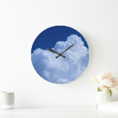 Witte wolken en blauwe hemel grote klok (Huis)