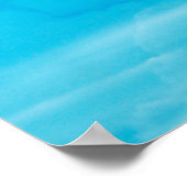 witte wolken en heldere blauwe achtergrond , pano poster (Hoek)