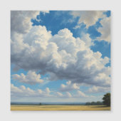 Witte wolken en heldere blauwe lucht (Voorkant)
