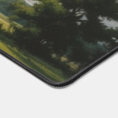 Witte wolken en heldere blauwe lucht bureaumat (Hoek)