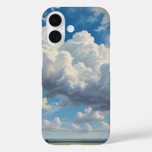 Witte wolken en heldere blauwe lucht Case-Mate iPhone case (Achterkant)