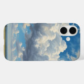Witte wolken en heldere blauwe lucht Case-Mate iPhone case (Achterkant (horizontaal))