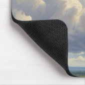 Witte wolken en heldere blauwe lucht muismat (Hoek)