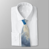 Witte wolken en heldere blauwe lucht stropdas (Gebonden)