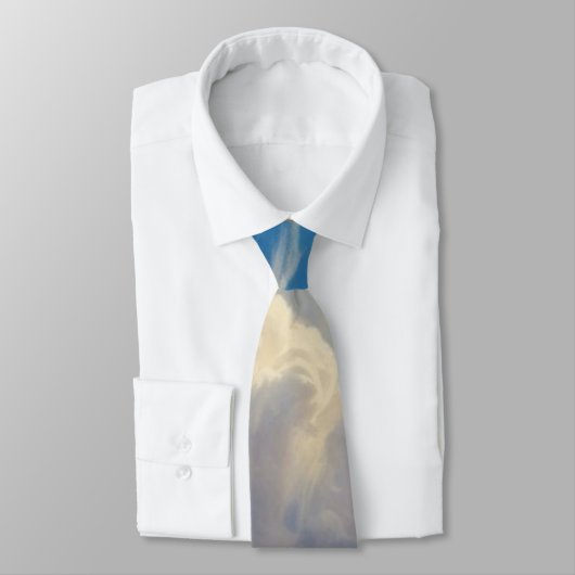 Witte wolken en heldere blauwe lucht stropdas (Gebonden)