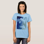 Witte wolken en hemel t-shirt (Voorkant volledig)